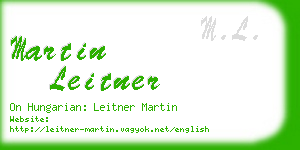 martin leitner business card